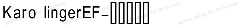 Karo lingerEF字体转换